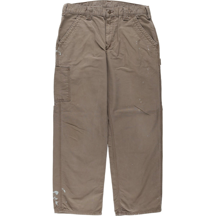Carhartt Duck Painter Pants, Men's, W34 equivalent unclear Khaki type brown Vintage Second Hand