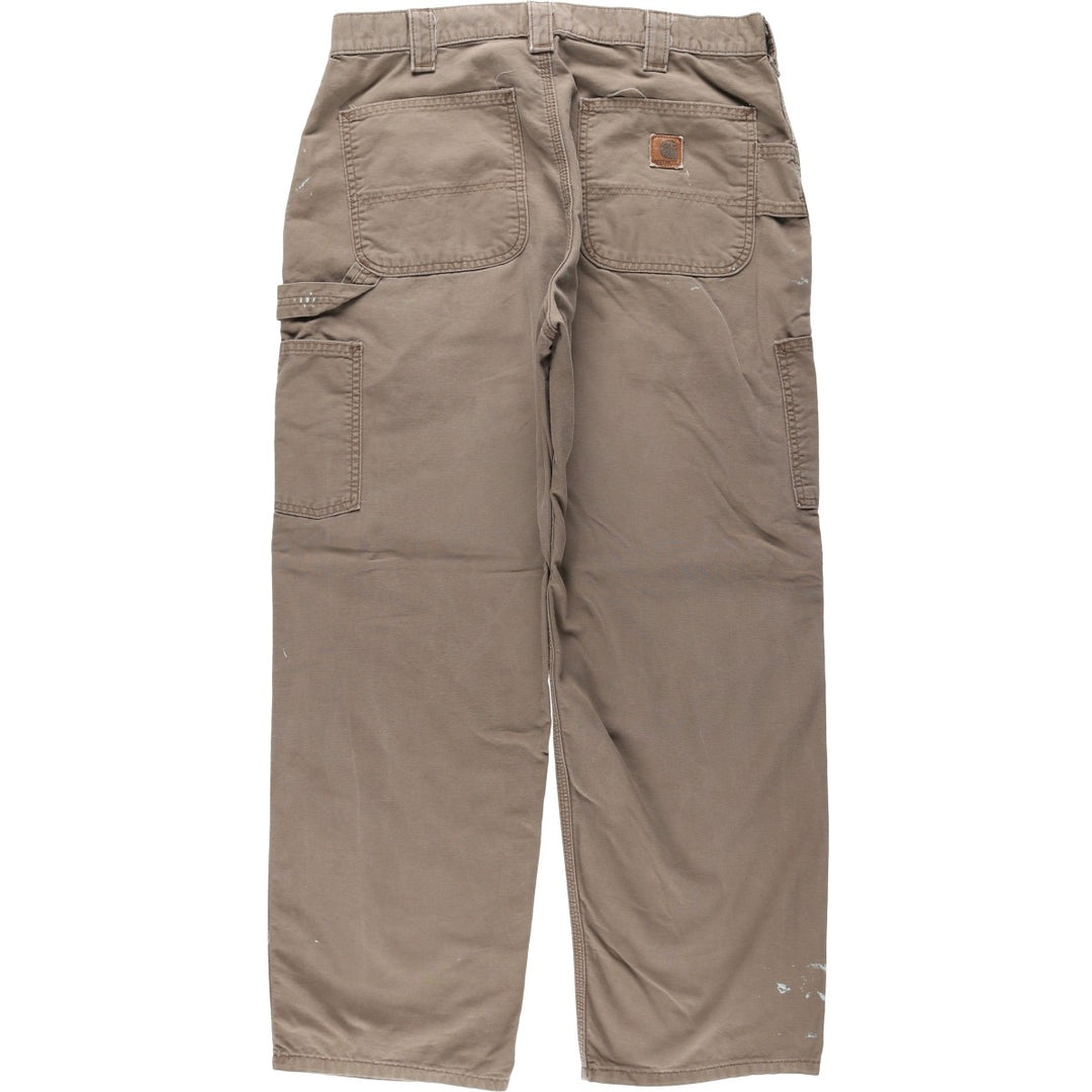 Carhartt Duck Painter Pants, Men's, W34 equivalent unclear Khaki type brown Vintage Second Hand