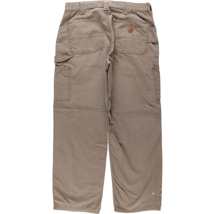 Carhartt Duck Painter Pants, Men's, W34 equivalent unclear Khaki type brown Vintage Second Hand