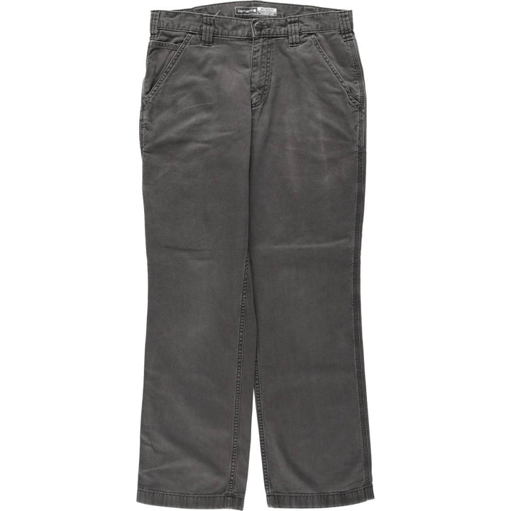 Carhartt Relaxed Fit Duck Work Pants, Men's W33 (approx.) cotton Charcoal Vintage Second Hand