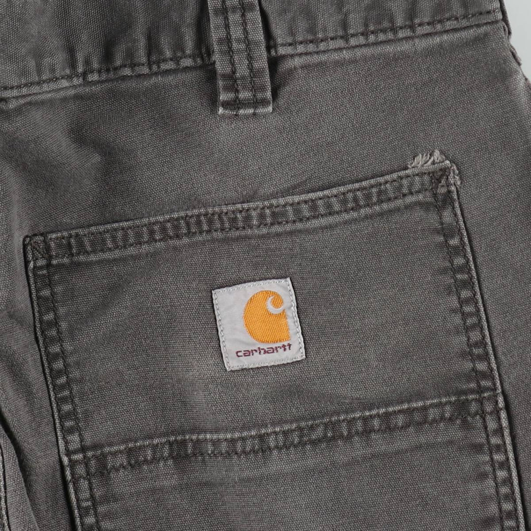 Carhartt Relaxed Fit Duck Work Pants, Men's W33 (approx.) cotton Charcoal Vintage Second Hand