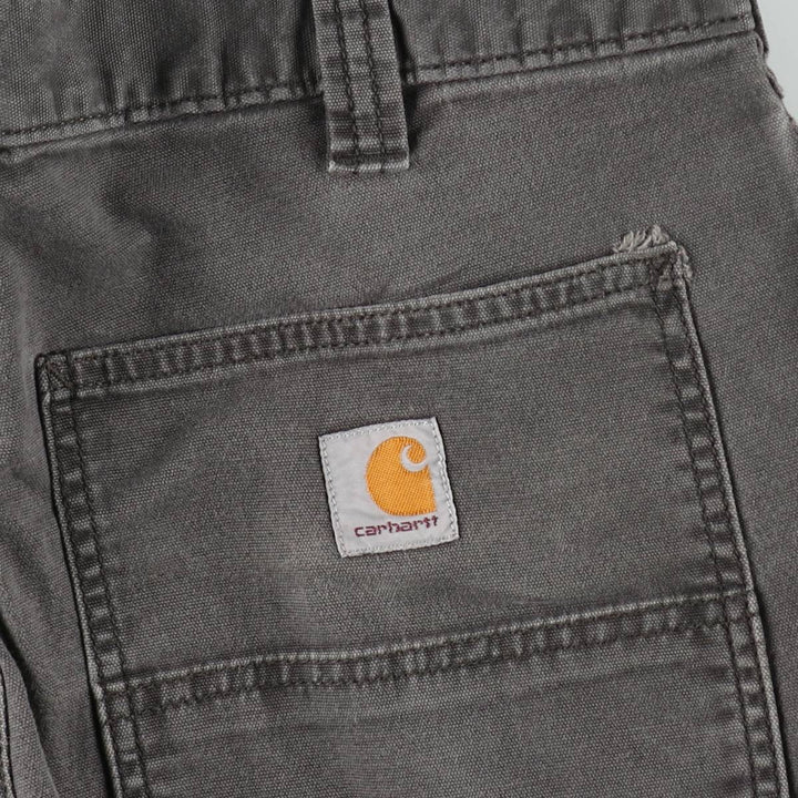 Carhartt Relaxed Fit Duck Work Pants, Men's W33 (approx.) cotton Charcoal Vintage Second Hand