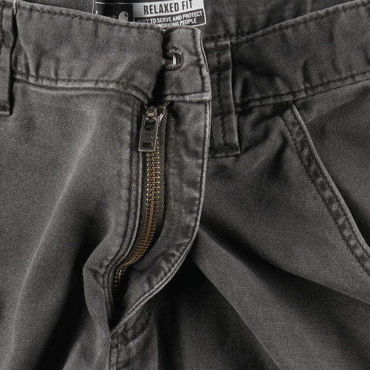 Carhartt Relaxed Fit Duck Work Pants, Men's W33 (approx.) cotton Charcoal Vintage Second Hand