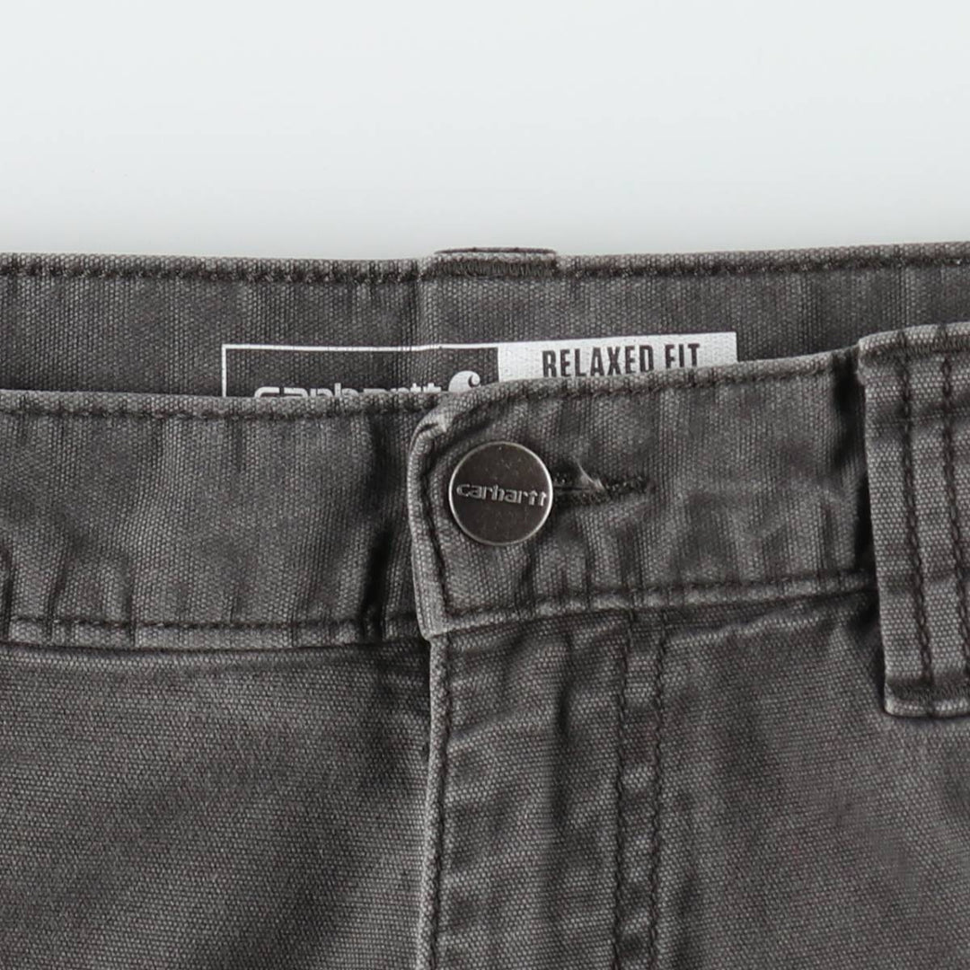 Carhartt Relaxed Fit Duck Work Pants, Men's W33 (approx.) cotton Charcoal Vintage Second Hand