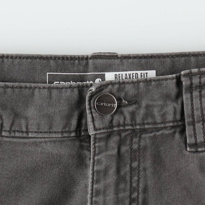 Carhartt Relaxed Fit Duck Work Pants, Men's W33 (approx.) cotton Charcoal Vintage Second Hand