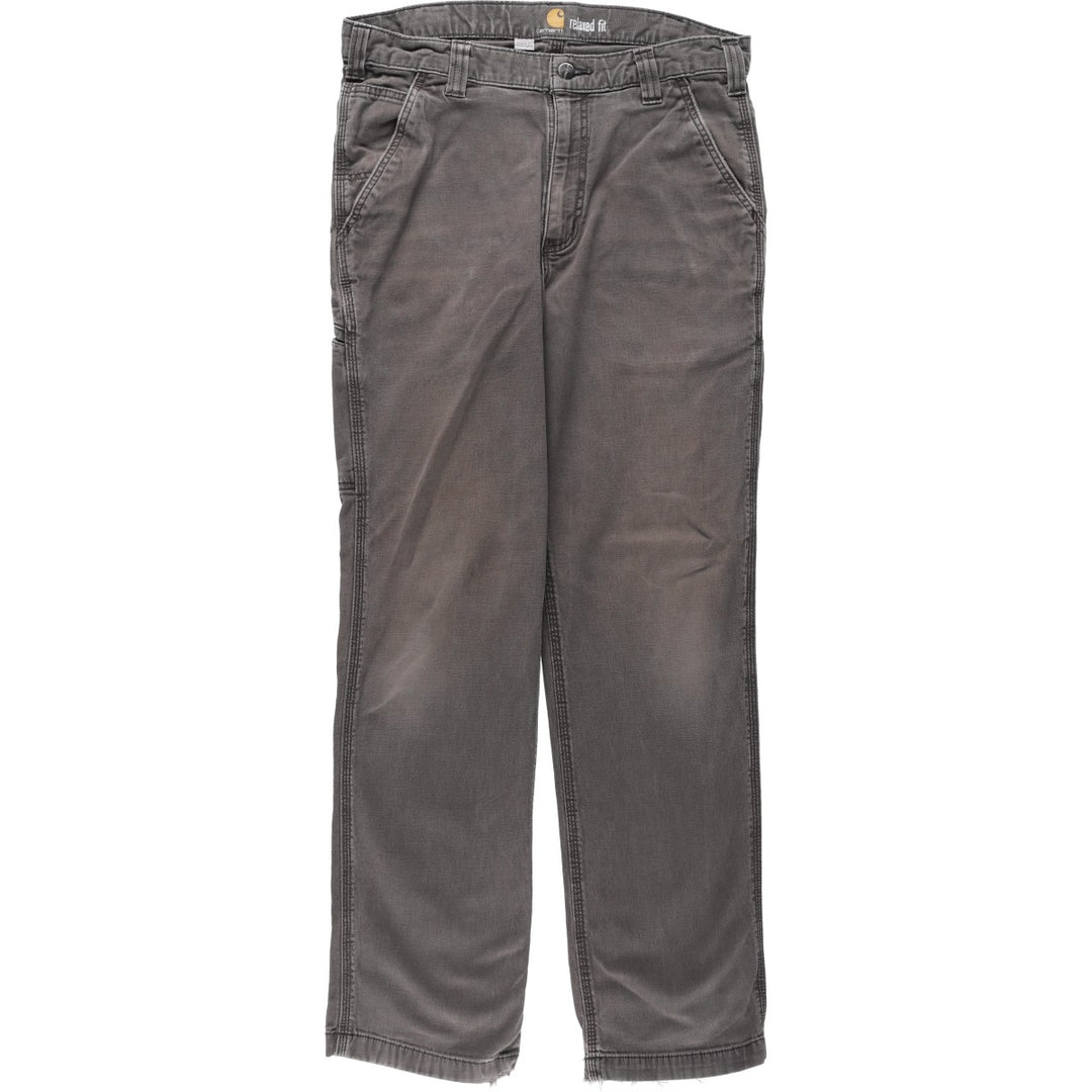 Carhartt Relaxed Fit Duck Work Pants, Men's, W34 equivalent unclear gray type Vintage Second Hand