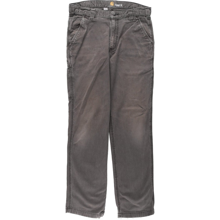 Carhartt Relaxed Fit Duck Work Pants, Men's, W34 equivalent unclear gray type Vintage Second Hand