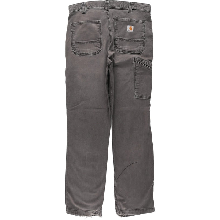 Carhartt Relaxed Fit Duck Work Pants, Men's, W34 equivalent unclear gray type Vintage Second Hand