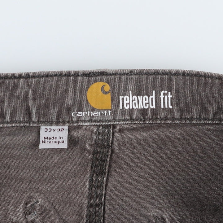 Carhartt Relaxed Fit Duck Work Pants, Men's, W34 equivalent unclear gray type Vintage Second Hand