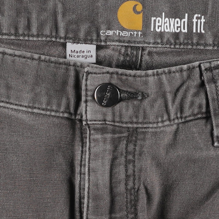 Carhartt Relaxed Fit Duck Work Pants, Men's, W34 equivalent unclear gray type Vintage Second Hand