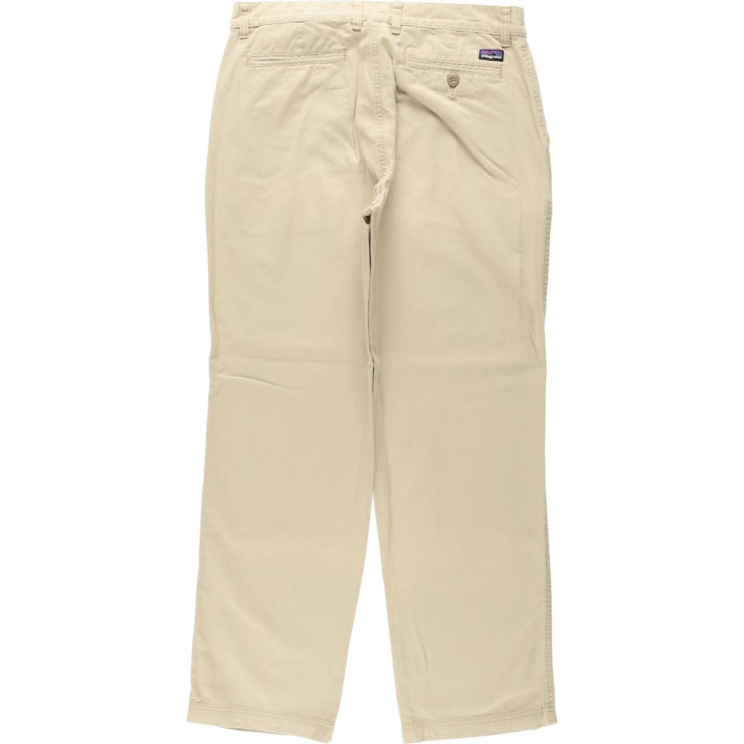 Patagonia 56826FA13 Duck Work Pants, Men's W34 (approx.) Organic cotton Beige type Vintage Second Hand