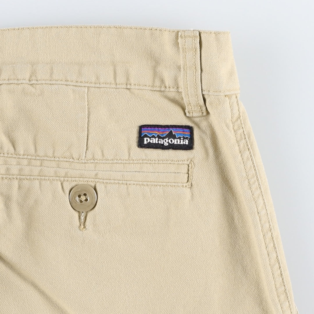 Patagonia 56826FA13 Duck Work Pants, Men's W34 (approx.) Organic cotton Beige type Vintage Second Hand