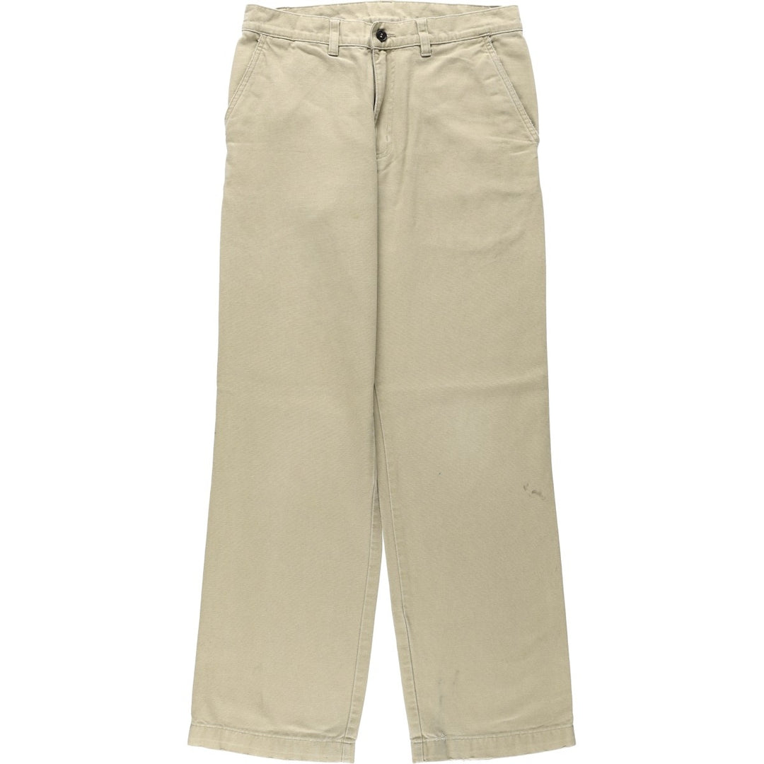 2000'S Patagonia Organic Cotton 55566F6 Duck Cotton Pants, Men's W30 (approx.) Organic cotton Beige type Vintage Second Hand