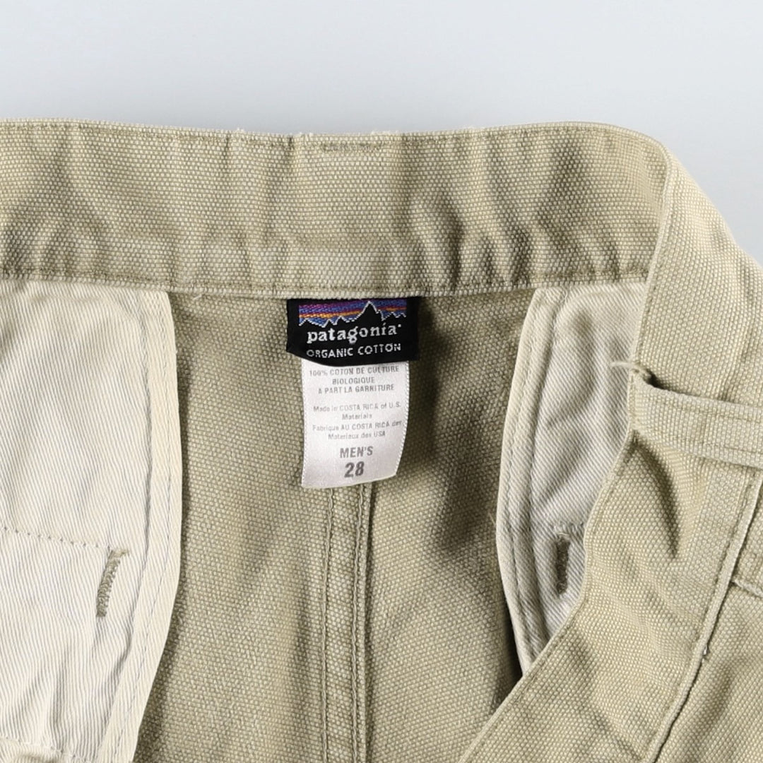 2000'S Patagonia Organic Cotton 55566F6 Duck Cotton Pants, Men's W30 (approx.) Organic cotton Beige type Vintage Second Hand
