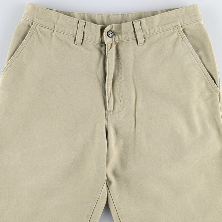 2000'S Patagonia Organic Cotton 55566F6 Duck Cotton Pants, Men's W30 (approx.) Organic cotton Beige type Vintage Second Hand
