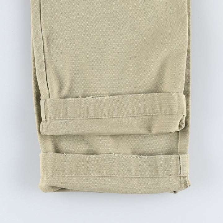 2000'S Patagonia Organic Cotton 55566F6 Duck Cotton Pants, Men's W30 (approx.) Organic cotton Beige type Vintage Second Hand