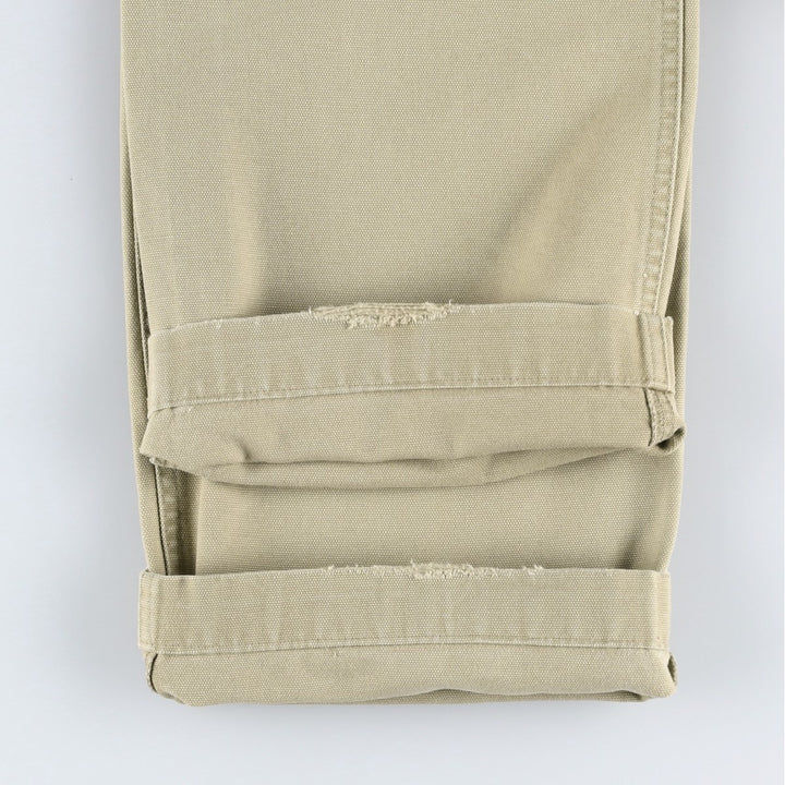 2000'S Patagonia Organic Cotton 55566F6 Duck Cotton Pants, Men's W30 (approx.) Organic cotton Beige type Vintage Second Hand
