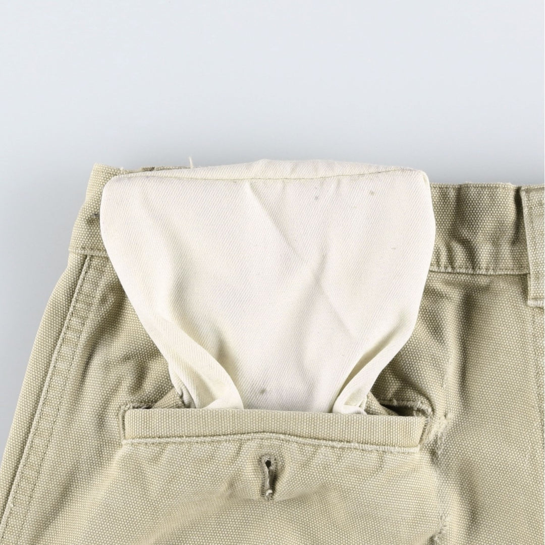 2000'S Patagonia Organic Cotton 55566F6 Duck Cotton Pants, Men's W30 (approx.) Organic cotton Beige type Vintage Second Hand