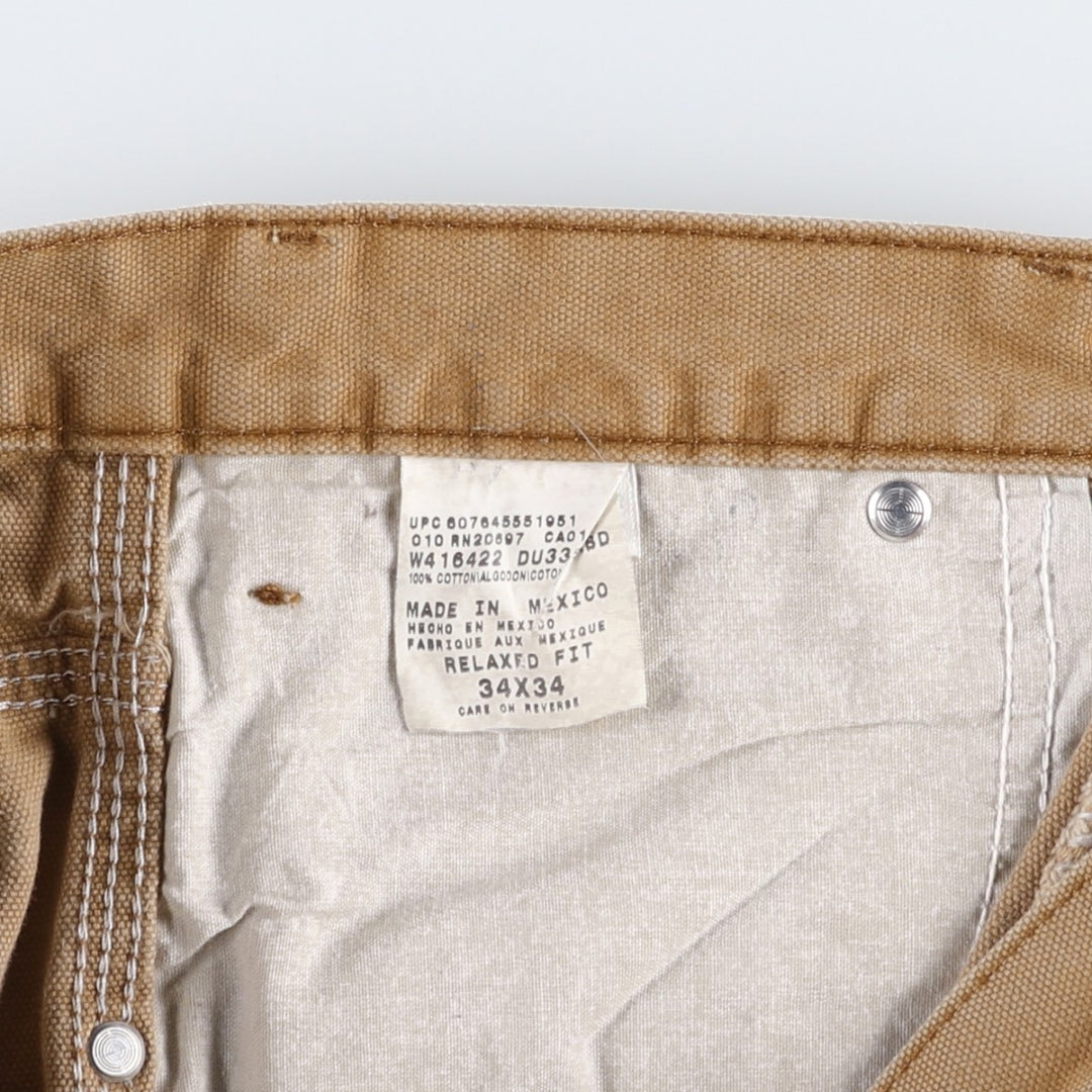 Dickies Relaxed Fit Duck Painter Pants, Men's W34 (approx.) cotton Beige type Vintage Second Hand