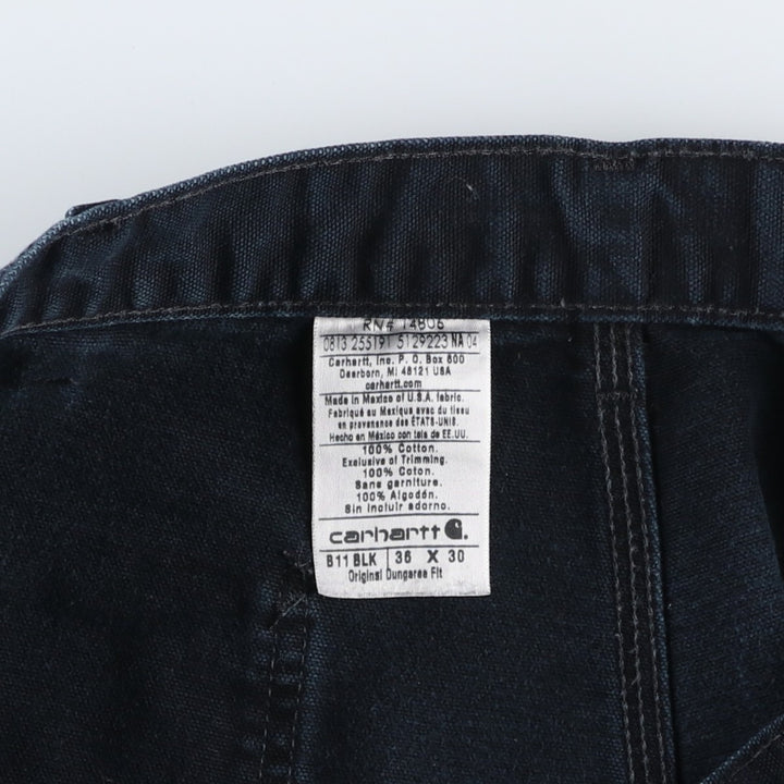 Carhartt Original Dungaree Fit Duck Painter Pants, Men's, W36 equivalent cotton black type Vintage Second Hand