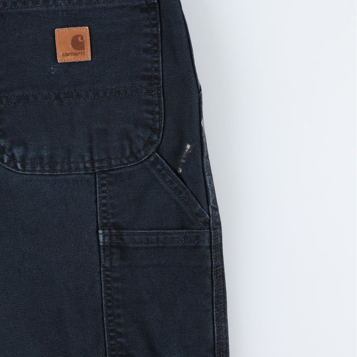 Carhartt Original Dungaree Fit Duck Painter Pants, Men's, W36 equivalent cotton black type Vintage Second Hand