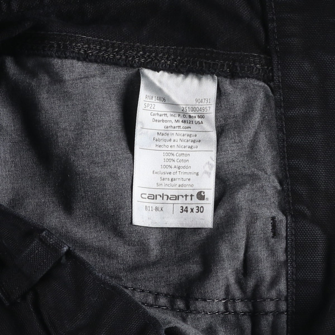 Carhartt Duck Painter Pants, Men's, W32 equivalent cotton black type Vintage Second Hand