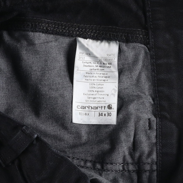 Carhartt Duck Painter Pants, Men's, W32 equivalent cotton black type Vintage Second Hand