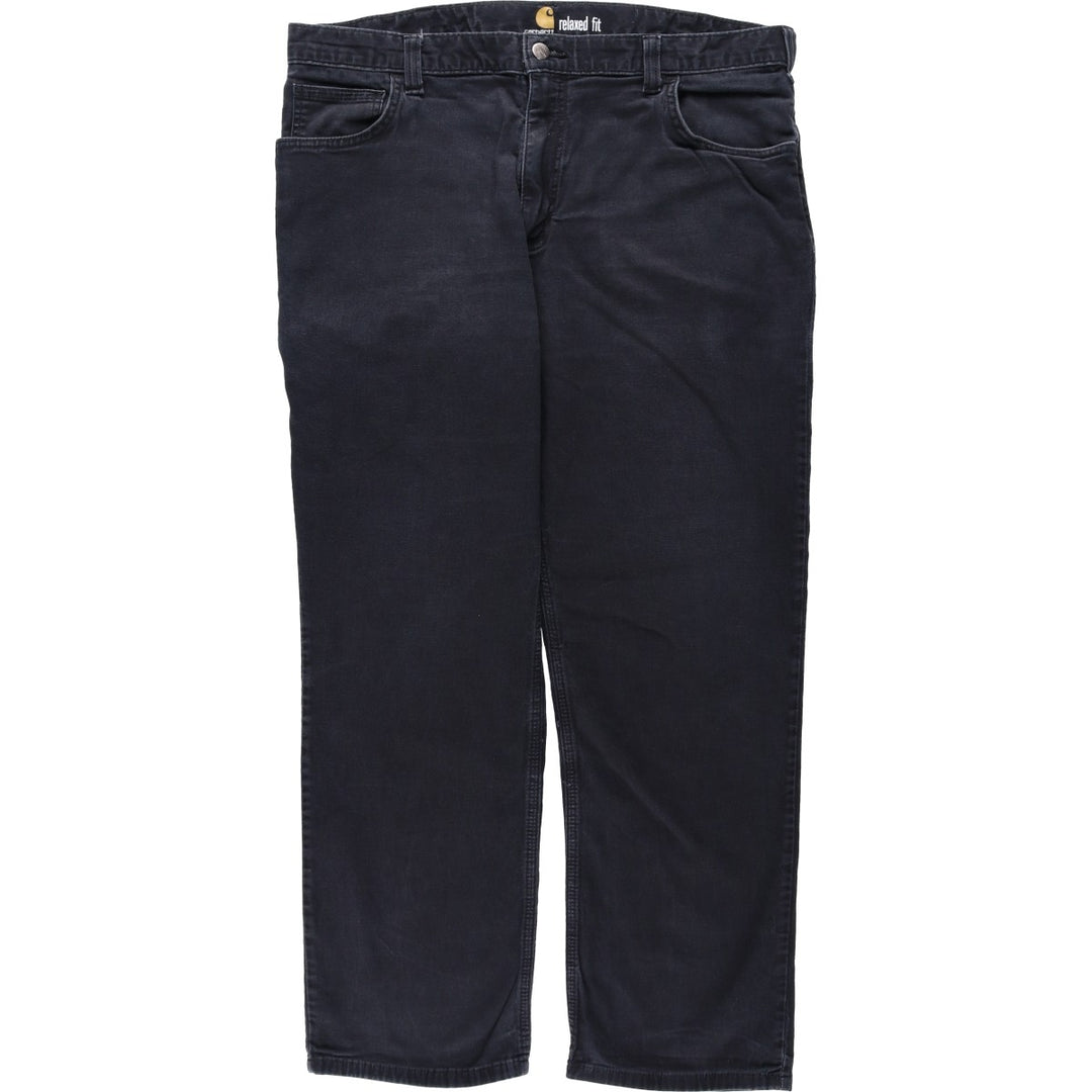 Carhartt Relaxed Fit Duck Work Pants, Men's, W37 equivalent cotton black type Vintage Second Hand