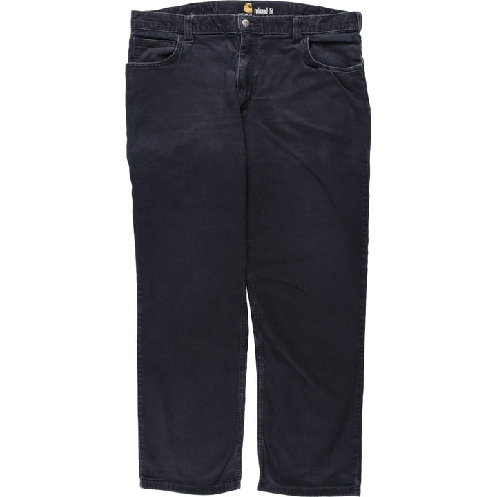 Carhartt Relaxed Fit Duck Work Pants, Men's, W37 equivalent cotton black type Vintage Second Hand