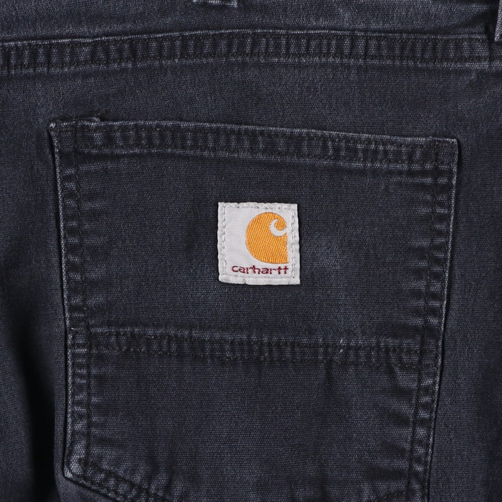 Carhartt Relaxed Fit Duck Work Pants, Men's, W37 equivalent cotton black type Vintage Second Hand