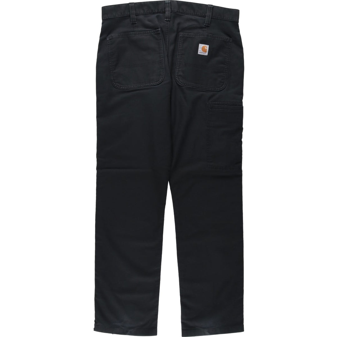 Carhartt Relaxed Fit Duck Work Pants, Men's W35 (approx.) cotton black type Vintage Second Hand
