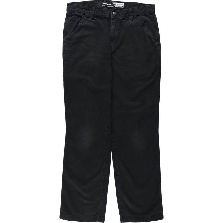 Carhartt Relaxed Fit Duck Work Pants, Men's, W34 equivalent cotton black type Vintage Second Hand
