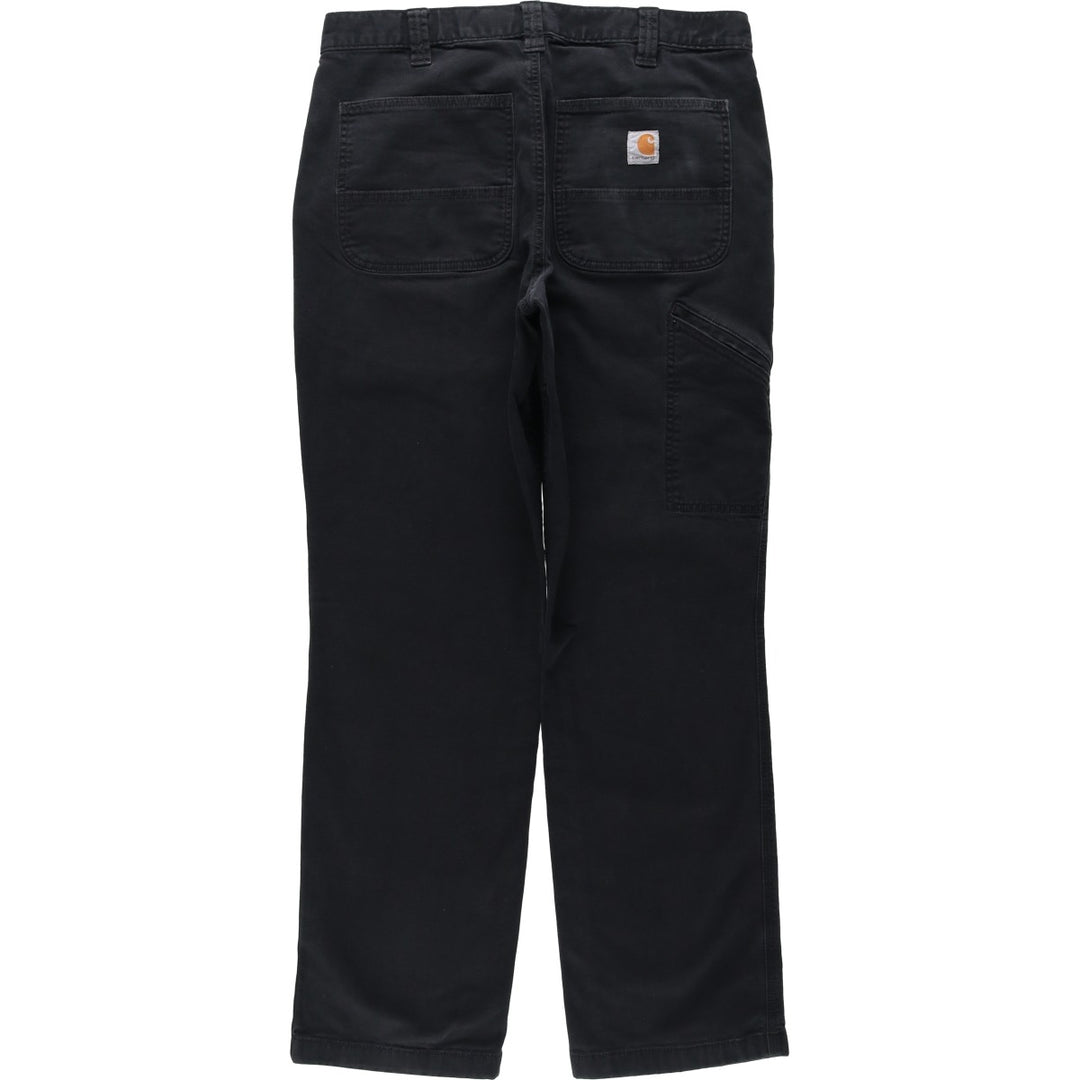 Carhartt Relaxed Fit Duck Work Pants, Men's, W34 equivalent cotton black type Vintage Second Hand