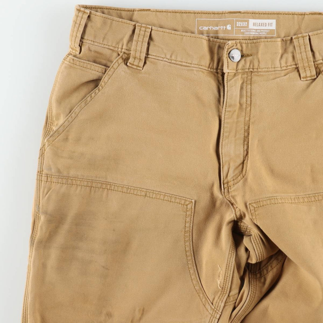 Carhartt Relaxed Fit Double Knee Duck Painter Pants, Men's Size W31 (approx.) cotton ocher yellow type Vintage Second Hand