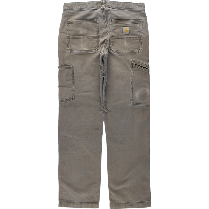 Carhartt Relaxed Fit Double Knee Duck Work Pants, Men's W30 (approx.) cotton Khaki type Vintage Second Hand