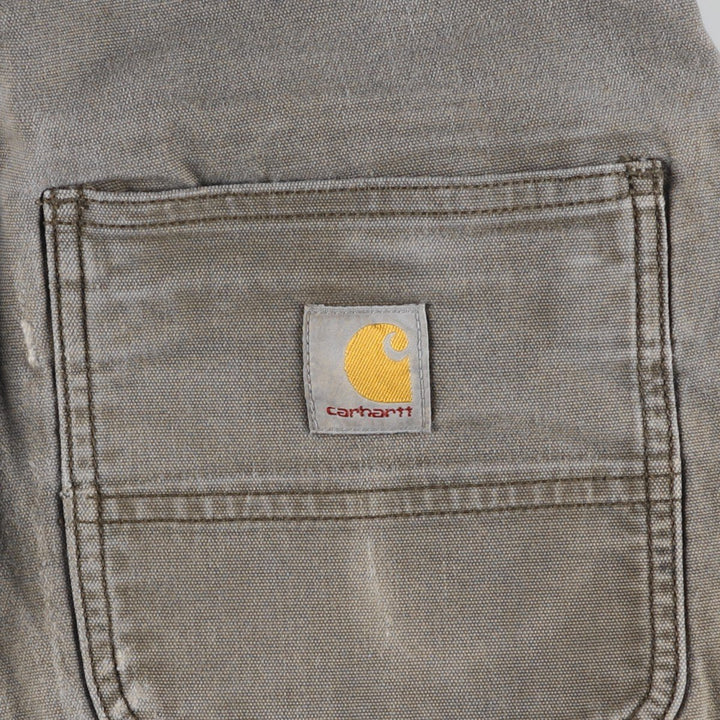 Carhartt Relaxed Fit Double Knee Duck Work Pants, Men's W30 (approx.) cotton Khaki type Vintage Second Hand