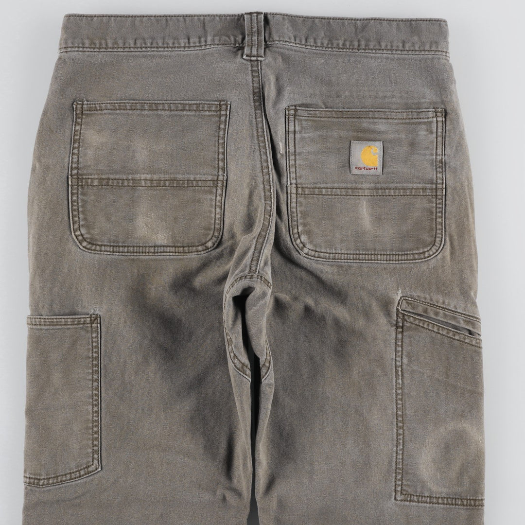 Carhartt Relaxed Fit Double Knee Duck Work Pants, Men's W30 (approx.) cotton Khaki type Vintage Second Hand
