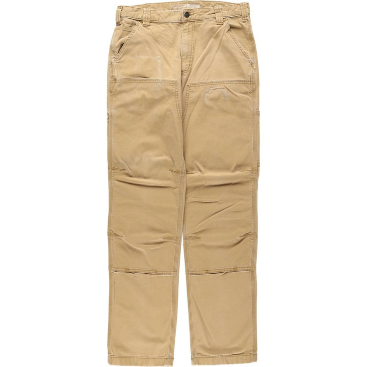 Carhartt Relaxed Fit Double Knee Duck Work Pants, Men's W32 (approx.) cotton Beige type Vintage Second Hand