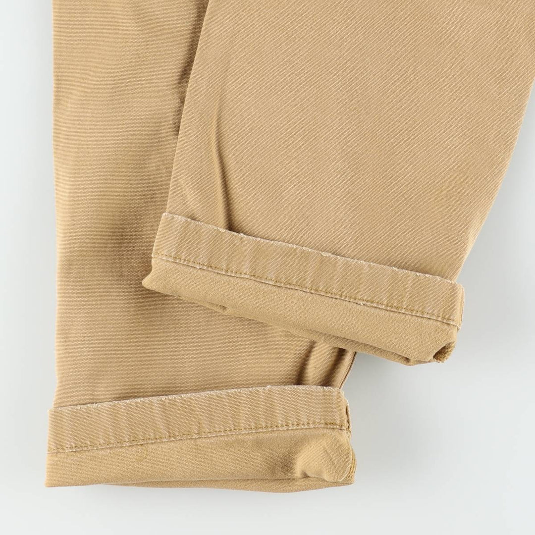 Carhartt Relaxed Fit Double Knee Duck Work Pants, Men's W32 (approx.) cotton Beige type Vintage Second Hand