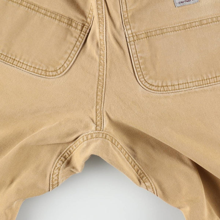 Carhartt Relaxed Fit Double Knee Duck Work Pants, Men's W32 (approx.) cotton Beige type Vintage Second Hand