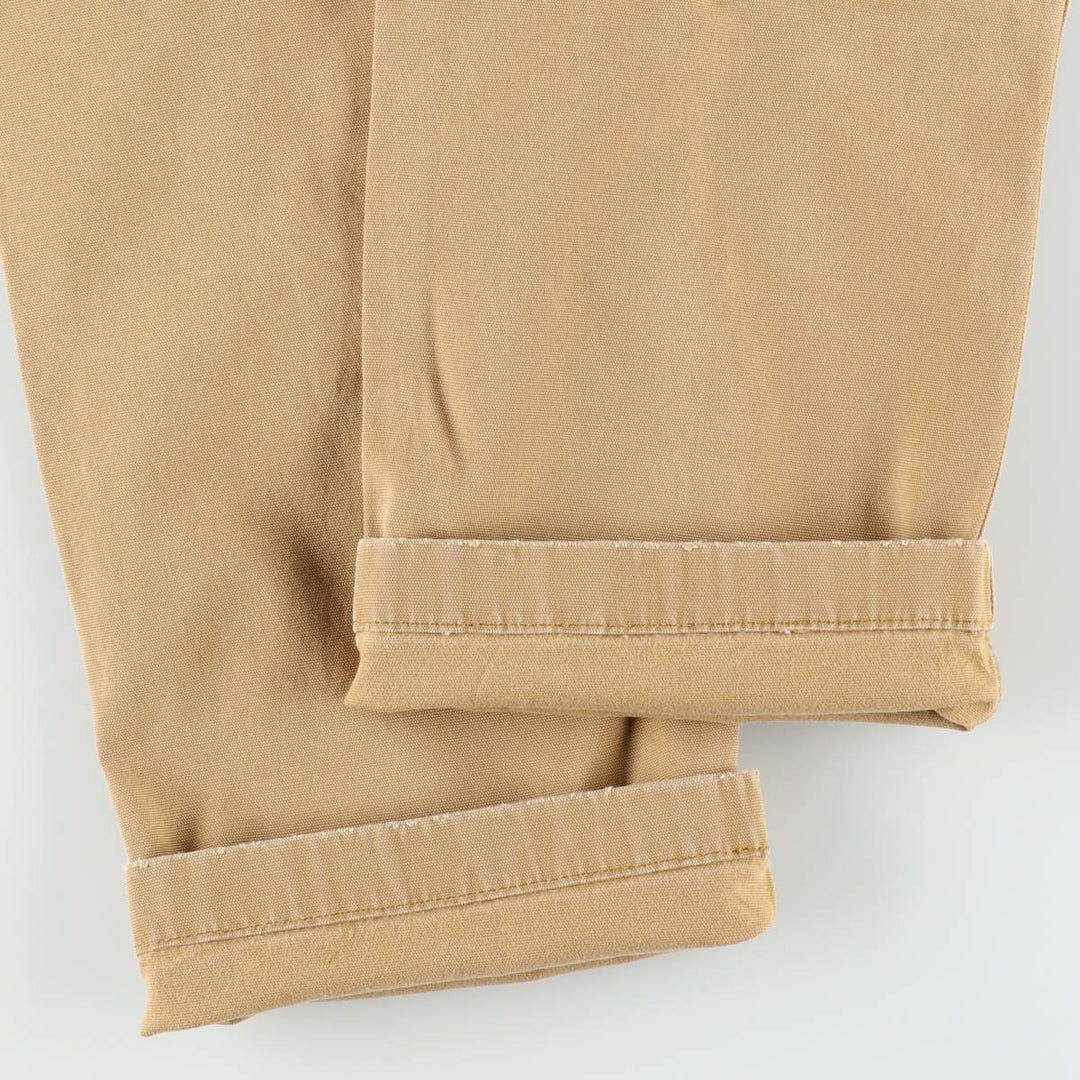 Carhartt Relaxed Fit Double Knee Duck Work Pants, Men's W32 (approx.) cotton Beige type Vintage Second Hand