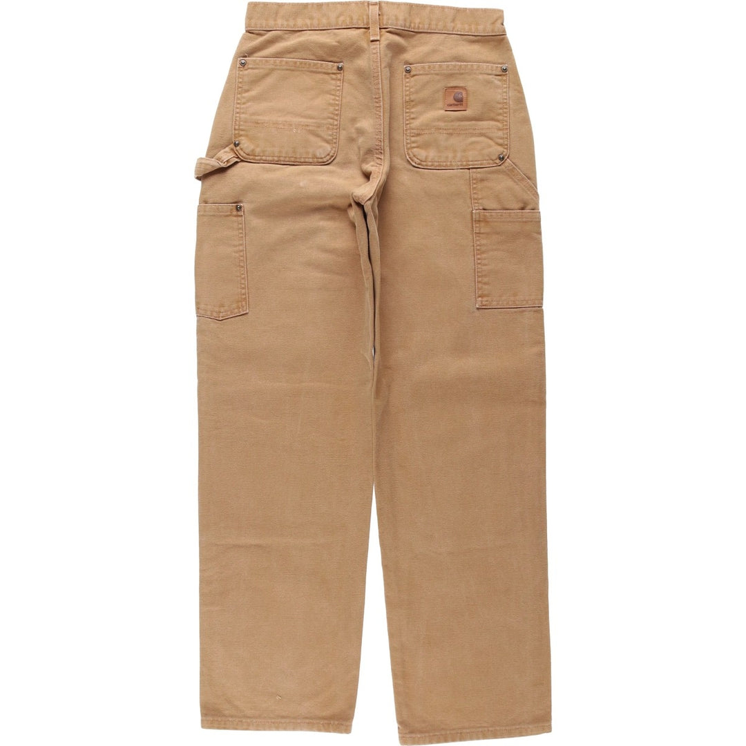 Carhartt Original Dungaree Fit Double Knee Duck Painter Pants, Men's W30 (approx.) cotton Beige type Vintage Second Hand