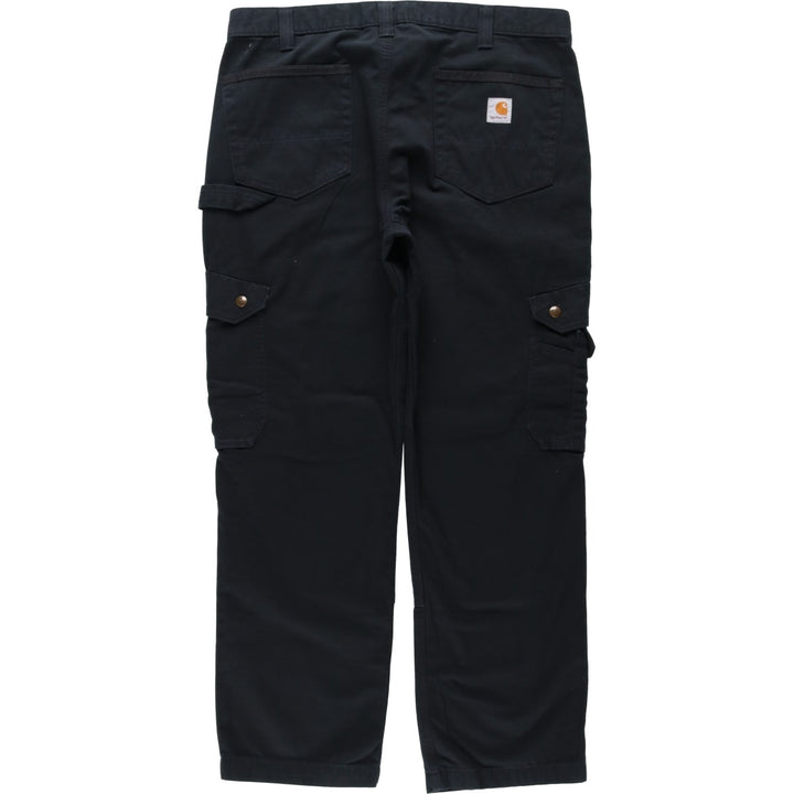 Carhartt Relaxed Fit Ripstop Double Knee Painter Pants, Men's W37 (approx.) cotton black type Vintage Second Hand