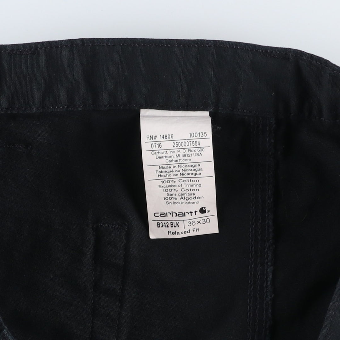 Carhartt Relaxed Fit Ripstop Double Knee Painter Pants, Men's W37 (approx.) cotton black type Vintage Second Hand