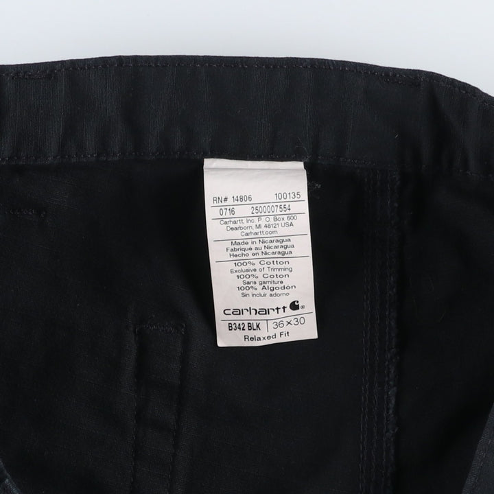 Carhartt Relaxed Fit Ripstop Double Knee Painter Pants, Men's W37 (approx.) cotton black type Vintage Second Hand