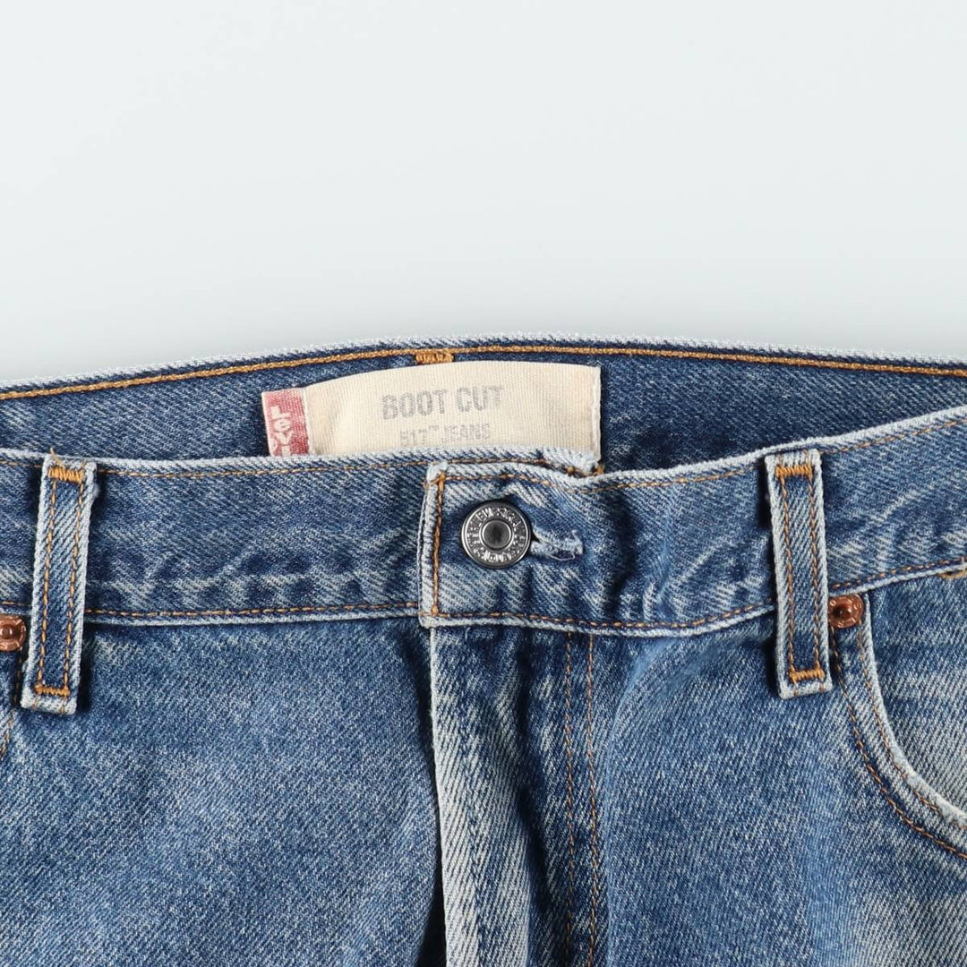 Levi's 517 Boot Cut Denim Pants, Men's, Size 36 cotton blue type Vintage Second Hand