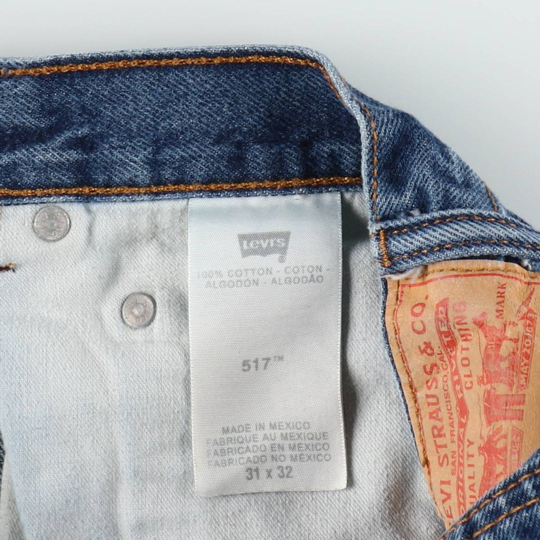 Levi's 517 Bootcut Denim Pants for Men, W31 equivalent cotton blue type Vintage Second Hand