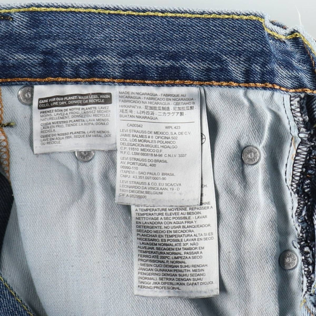 Levi's 517 Bootcut Denim Pants for Men, W32 equivalent cotton blue type Vintage Second Hand