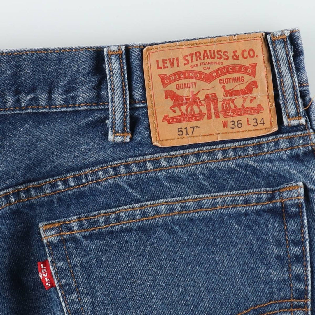 Levi's 517 Flare Cut Denim Pants, Men's W35 (approx.) unclear blue type Vintage Second Hand