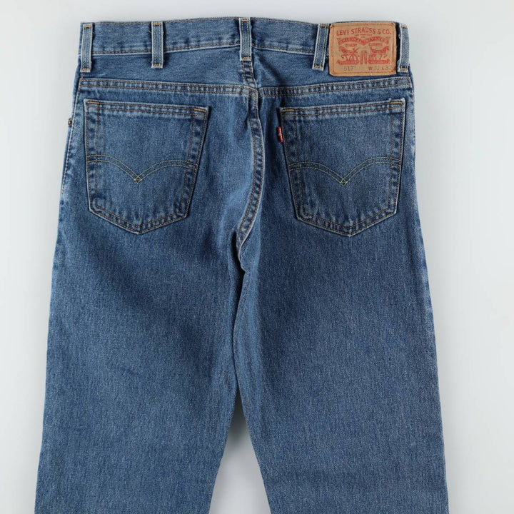 Levi's 517 Bootcut Denim Pants, Men's, Size W30 cotton blue type Vintage Second Hand